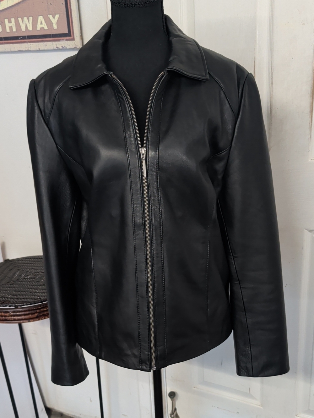 ADLER Collection Leather Jacket Women XL